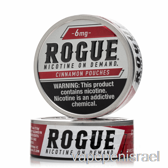 שקיות ניקוטין חד פעמיות Vape Israel Rogue - קינמון 3 מ"ג (חבילה של 5)